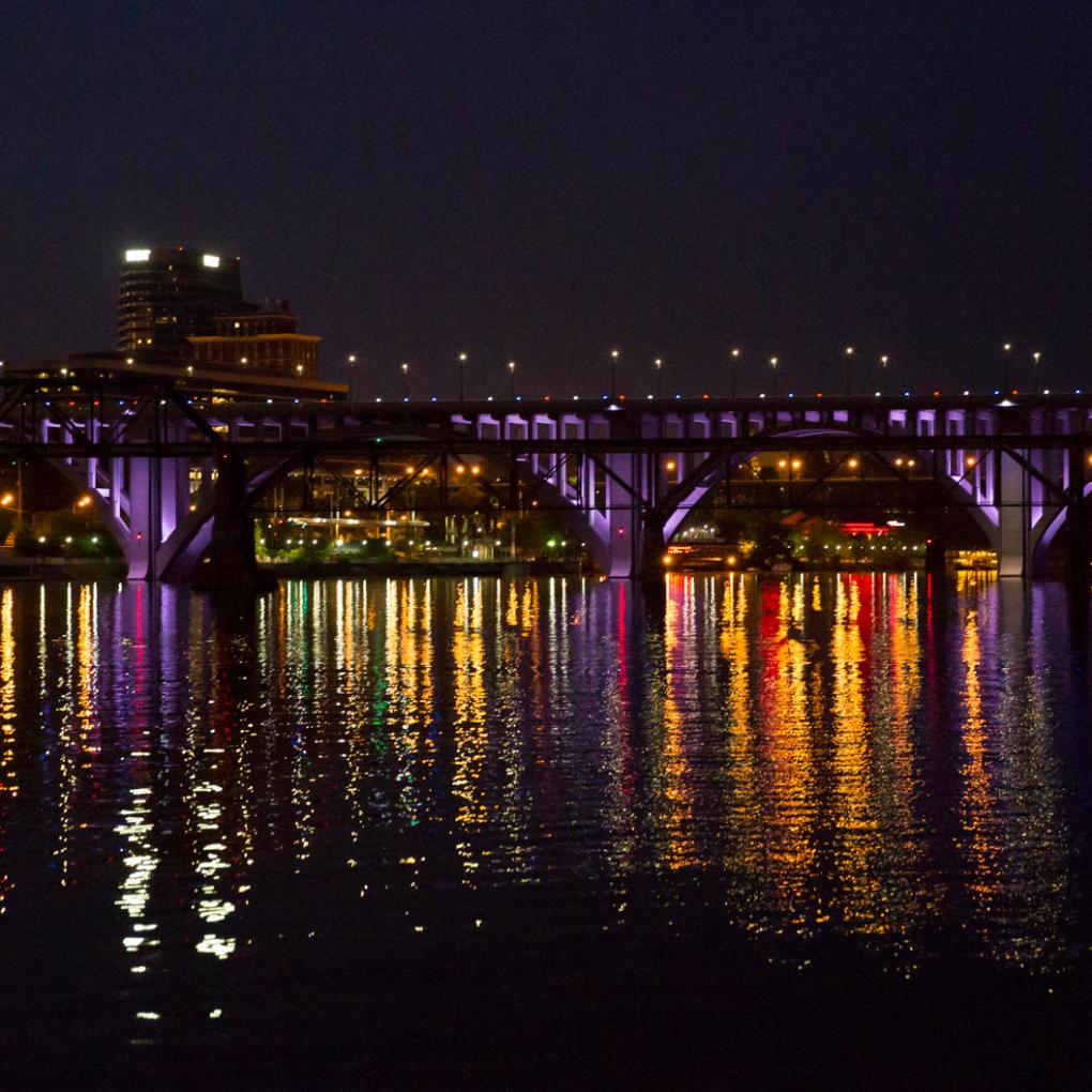The lights on the river in Knoxville